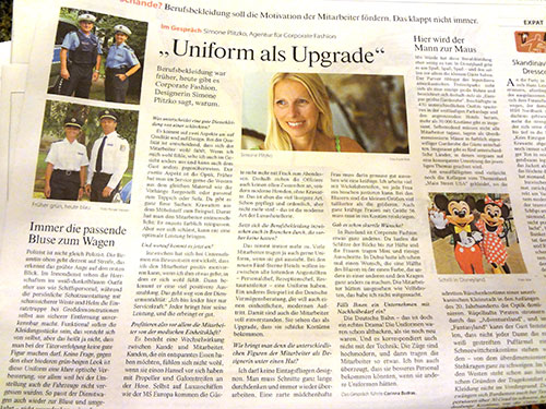 08.09.2012 - FAZ - Uniform als Upgrade - Berufsbekleidung war früher, heute gibt es Corporate Fashion. Designerin Simone Plitzko sagt, warum.